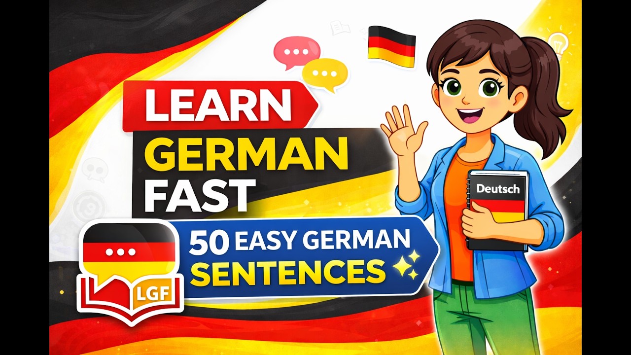 Learn German Fast | 50 German Sentences for Beginners (Daily Practice ...
