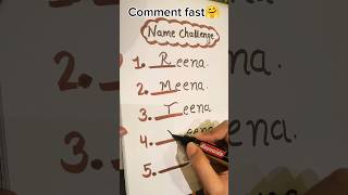 Name challenge 😎 (comment fast) #shorts #trending #shortsfeed