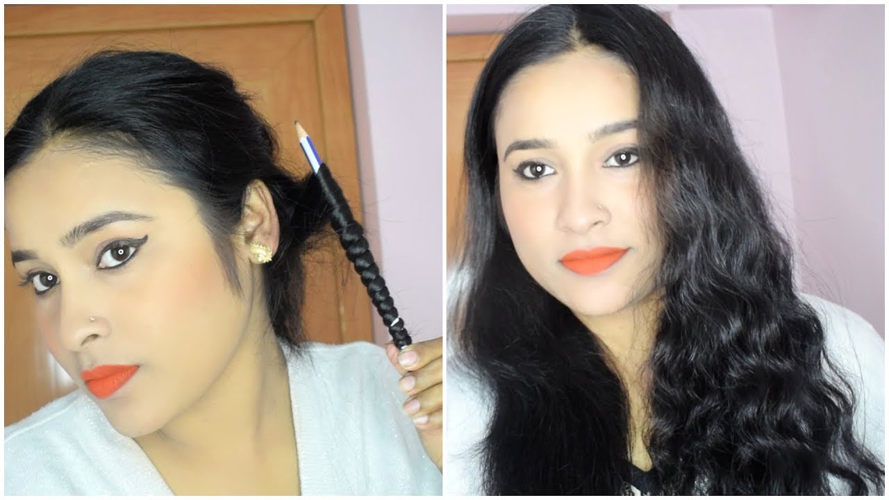 HOW TO CURL HAIR WITH A PENCIL WITHIN 1 MINUTE - YouTube