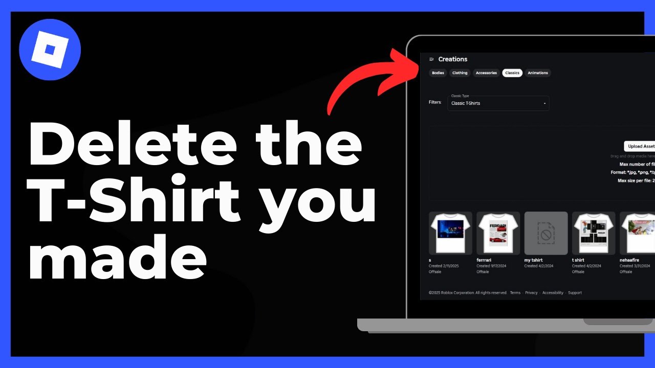 How To Delete The T Shirt You Made In Roblox YouTube 