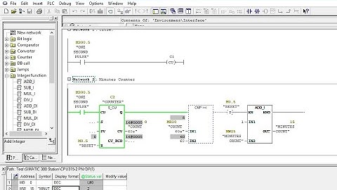How to create Hour Meter in Simatic Manager for S7 300 Siemens PLC