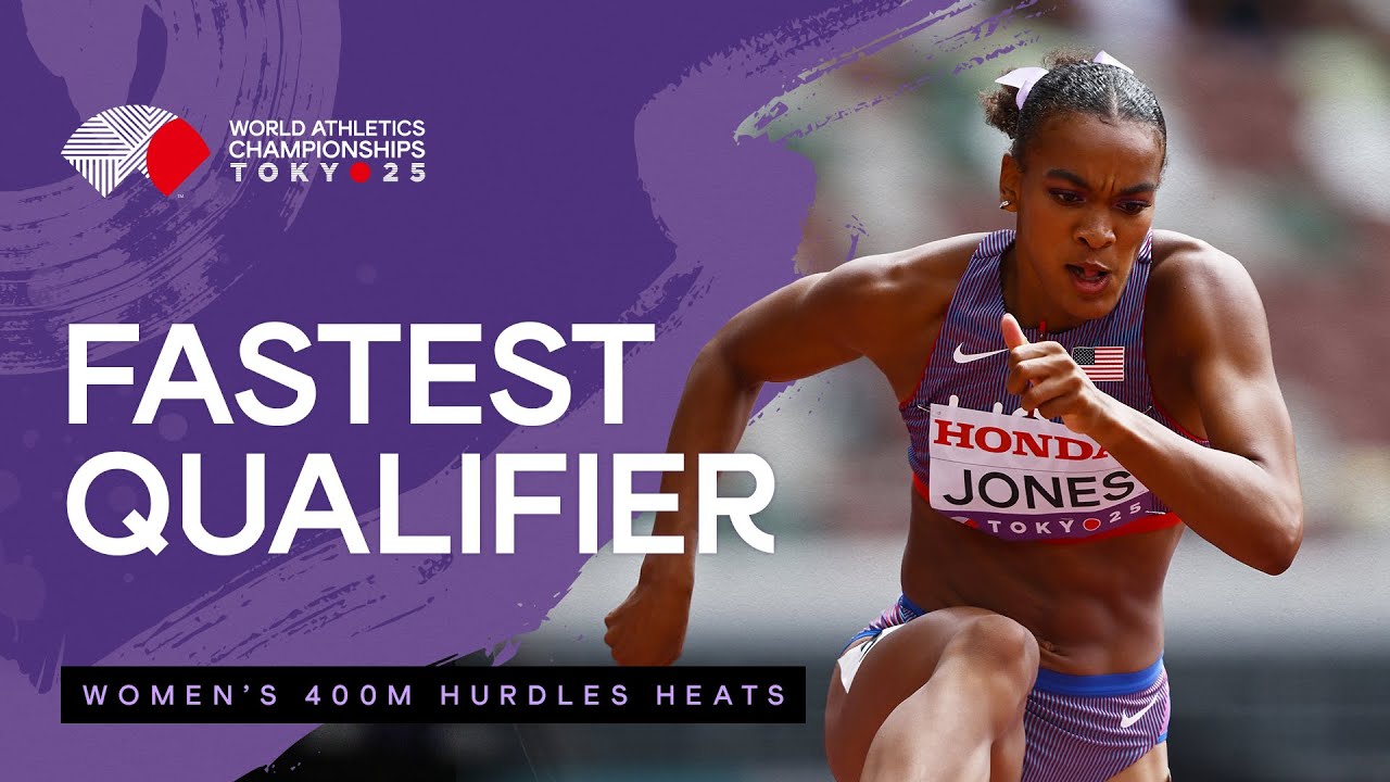 Jones tops 400m hurdles qualifications with 53.18 | World Athletics Championships Tokyo 25