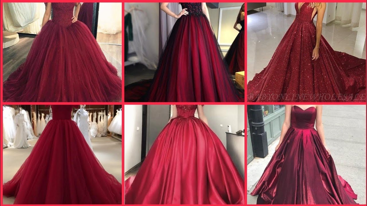 Red wedding gown//stylish umbrella gown//weddings dresses for bride ...