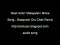 Best Actor Malayalam Movie Song Swapnam Oru Chak remix Mp3 Song