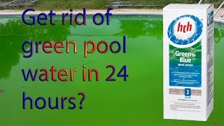 Green Pool Water to Blue - Get rid of algae with the HTH Green to Blue Shock System