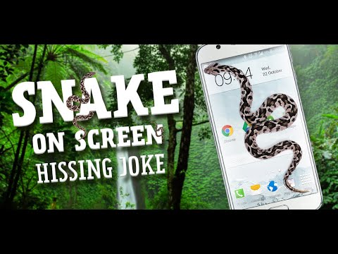 Snake on Screen hissing joke - Android app