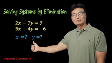 Systemen oplossen door eliminatie, Algebra 2 Les #11