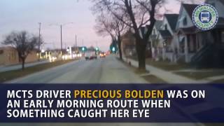 Milwaukee Bus Drivers Save a Man Slumped Over in His Car in the Middle of the Street