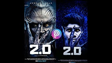 PicsArt Robot 2.0 Movie Poster Editing || Robot 2.0 Editing || Robot Akshay Kumar Editing