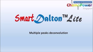 Multiple peaks deconvolution - SmartDalton™Lite