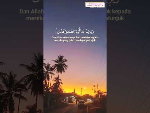 SURAH MARYAM AYAT 76 سورۃ مریم رب کائنات ہمارے دلوں کو قرآن پاک کے نورسے منور فرمائے آمین