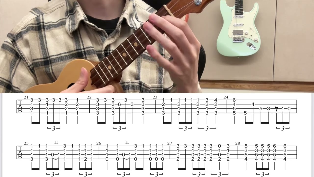 Kona Sunset ソロウクレレ タブ譜