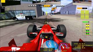 rFactor GTA Vice City map mod gameplay (FULL HD)