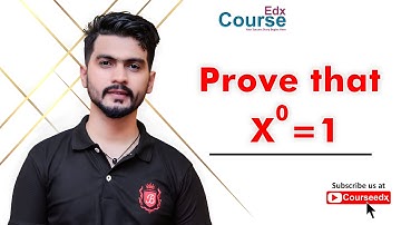 Prove that Any Power Equal To Zero By Muhammad Usman Ghani | CourseEdx