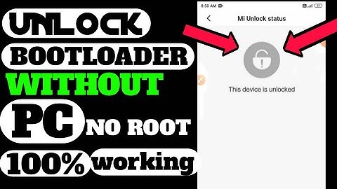 redmi note 8 pro unlock bootloader without pc