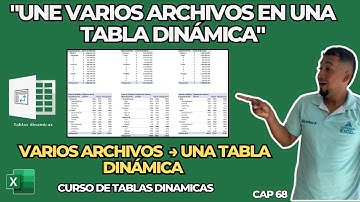 Integración Multiarchivo en Excel Analiza Datos con Varias Tablas Dinámicas Cap 68 #sepamosexcel