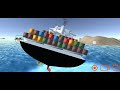 Ship mooring 3d Ss Container Ship sleeping sun