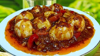 Everyone Loves This Easy And Delicious Egg Recipe Calderetang Itlog Sobrang Sarap Nito