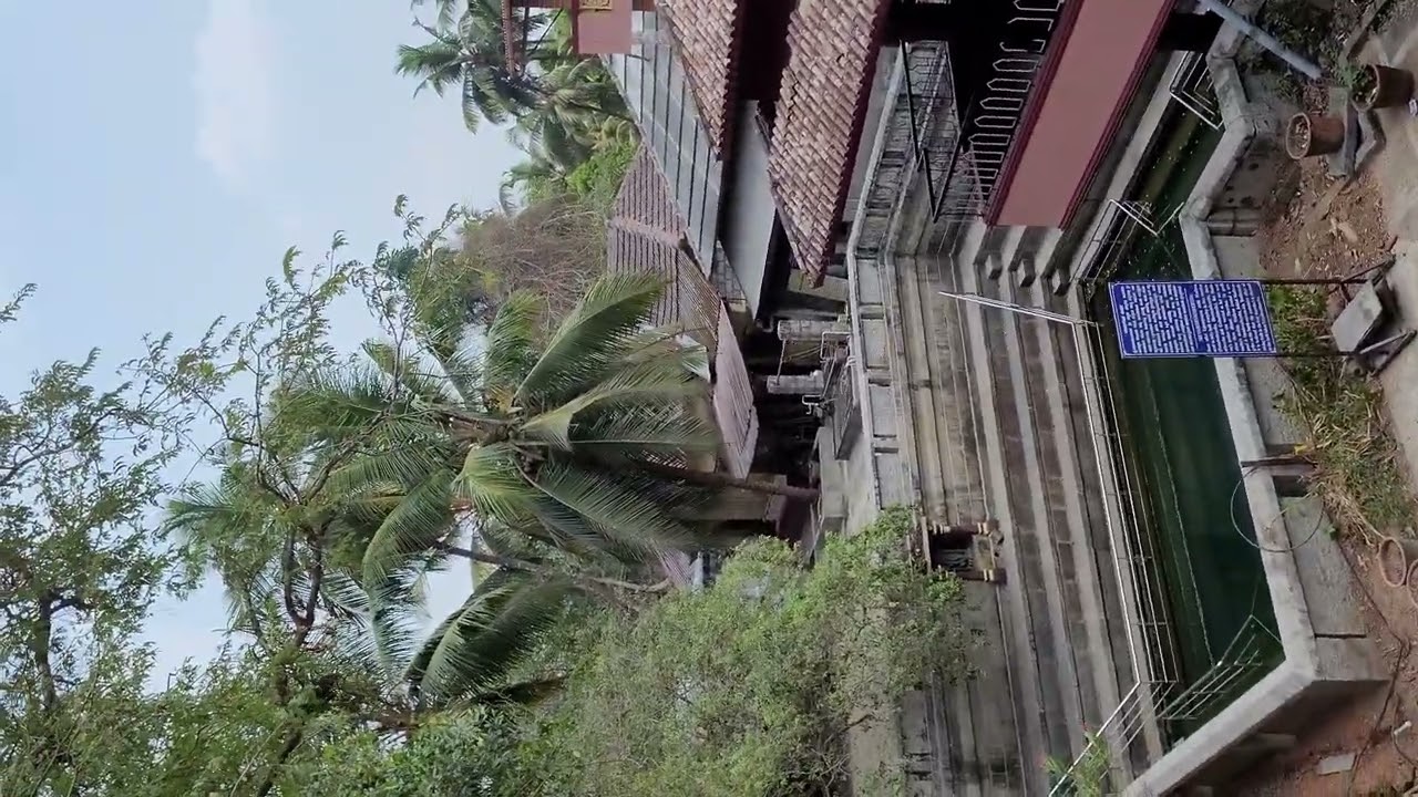 Top view of Holy Pond at Madhavacharya Birth place, Udupi 10 March 2024