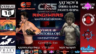 Nate Murphy vs Kaiden Hastings | CFS: Ring Wars | Amateur Kickboxing
