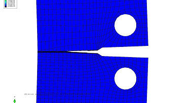 Crack propagation: CT specimen