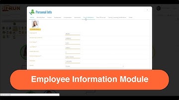 BizRun - Overview of Employee Information Module