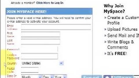 How to Create & Promote a Myspace Page : How to Start a Myspace Account