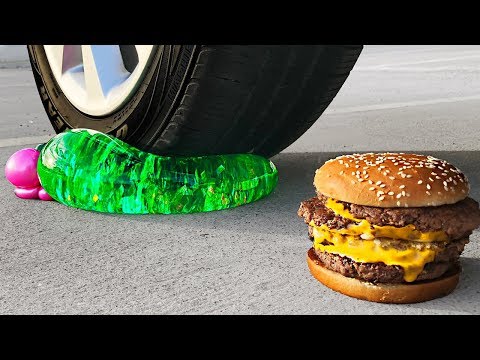 Crushing Crunchy & Soft Things by Car! - Floral Foam, Squishy, Tide Pods and More!