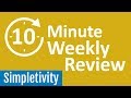 10 Minute Weekly Review 📅 (Guided Productivity)