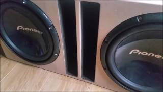 Pioneer TS-W310S4 Subwoofers on a 1200W amp