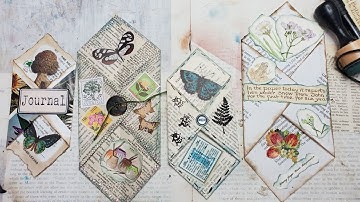 Junk Journal ~ Using Up Book Pages  Ep 10~ The Easy Burrito for Junk Journals! The Paper Outpost! :)