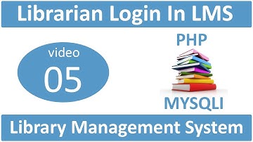 librarian login in library management system in PHP