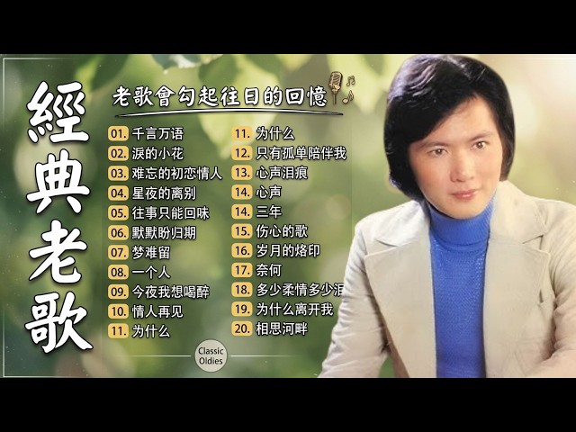 經典金曲精選合集｜鄧麗君Teresa Teng 💖 永恆的華語天后懷舊老歌🎶 百