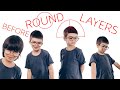 ROUND LAYERS IN MEN'S SHAPE - kids haircut tutorial