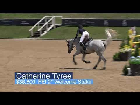 Catherine Tyree Claims the win in the $36,600 CSI 2* Welcome Stake