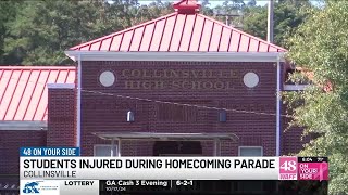 Two children injured after falling from float during Collinsville homecoming parade