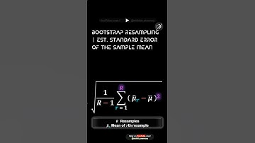 Bootstrap Resampling  Est Standard Error Of The Sample Mean     #     Maths  !  Statistics  #STO&RCL