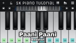 Video thumbnail of "Paani Paani - Piano Tutorial | Badshah | Perfect Piano"