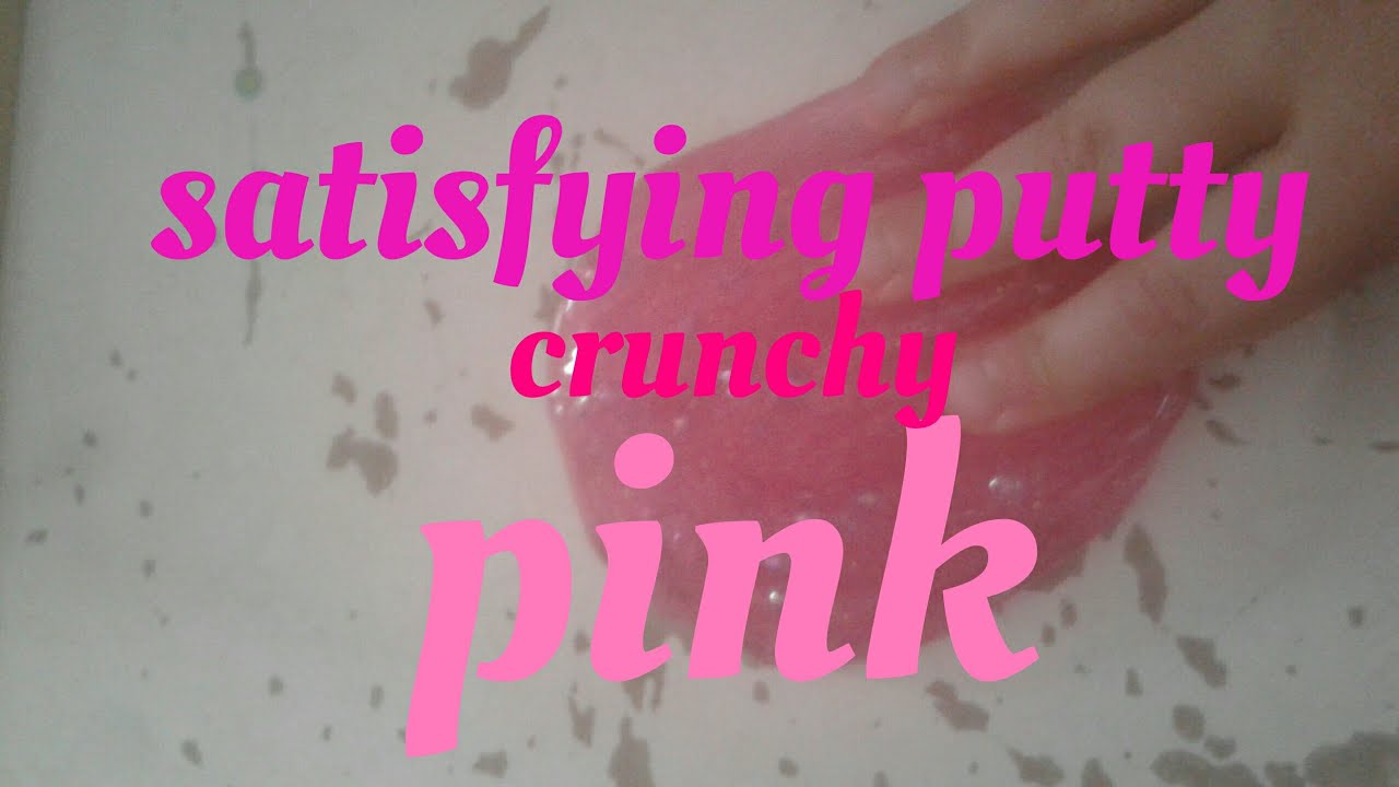 Satisfying putty pink (with beads) - YouTube
