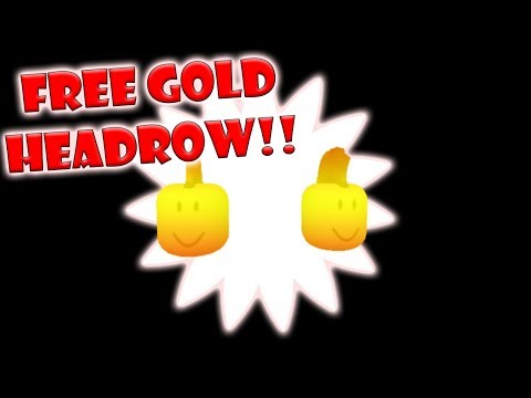 Roblox Get Your Free Golden Headrow Now Youtube - diy headrow diy headrow roblox