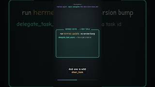 Hermes shipped async subagents — and the docs don't know yet #shorts