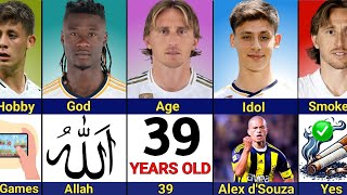 Comparison Luka Modrić Vs Arda Güler Vs Camavinga Real Madrid Midfielder