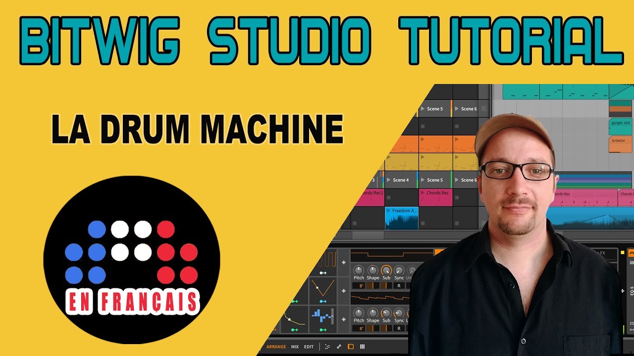 Tutoriel Bitwig #8 - La Drum Machine (Français 🇫🇷 ) - YouTube