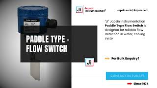 Paddle Type Flow Switch | Industrial Liquid Flow Monitoring | Japsin Instrumentation