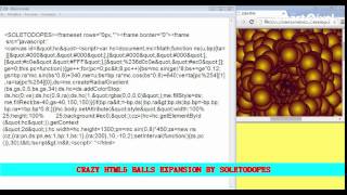 MORPHING FRACTAL HTML5 RGB399 CRAZY GOLD BALLS EXPANSION BY SOLETODOPES ITALY 2015