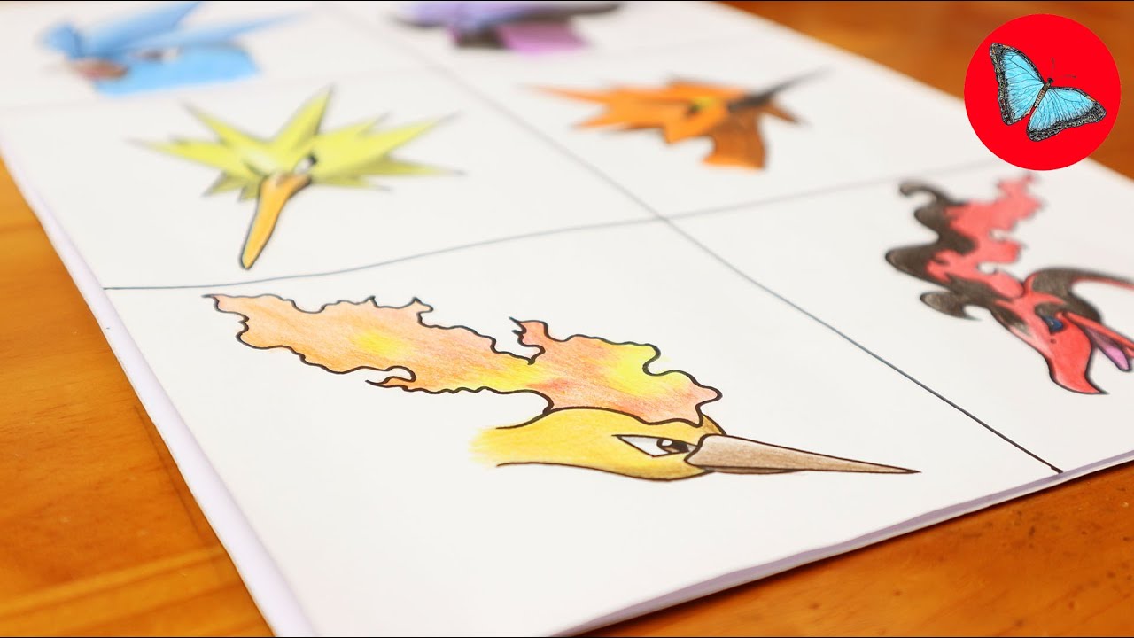 How To Draw Galar Moltres Pokemon