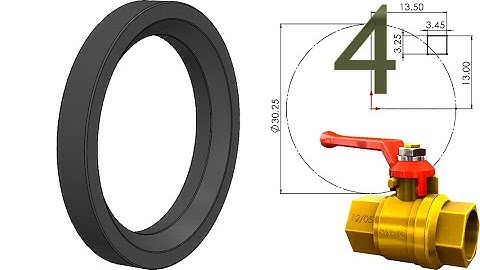 4-Project 54| Ball Valve 1|SolidWorks Tutorial: ball seat ring