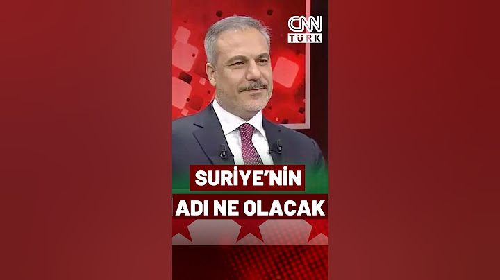 SON DAKİKA | Hakan Fidan Canlı Yayında Açıkladı! Suriye'nin Yeni Adı Ne?