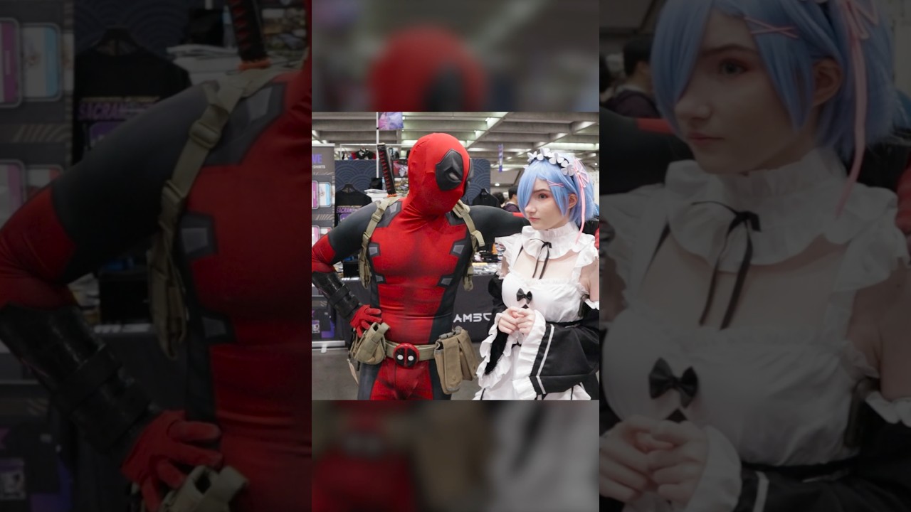 Deadpool meets Rem... and Ram? ☠️ #deadpool #rezero #cosplay