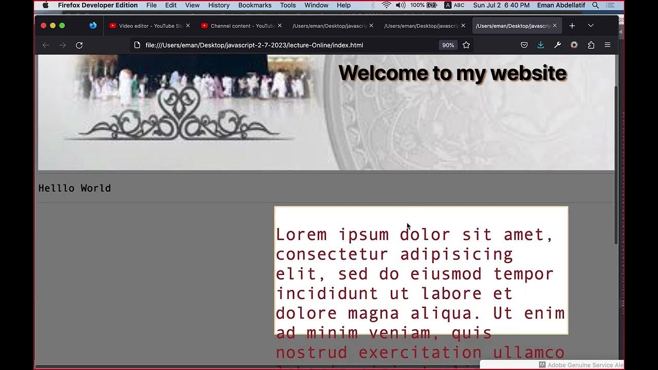 change font size using JavaScript & setInterval-تغيير الوان الخلفيه ...
